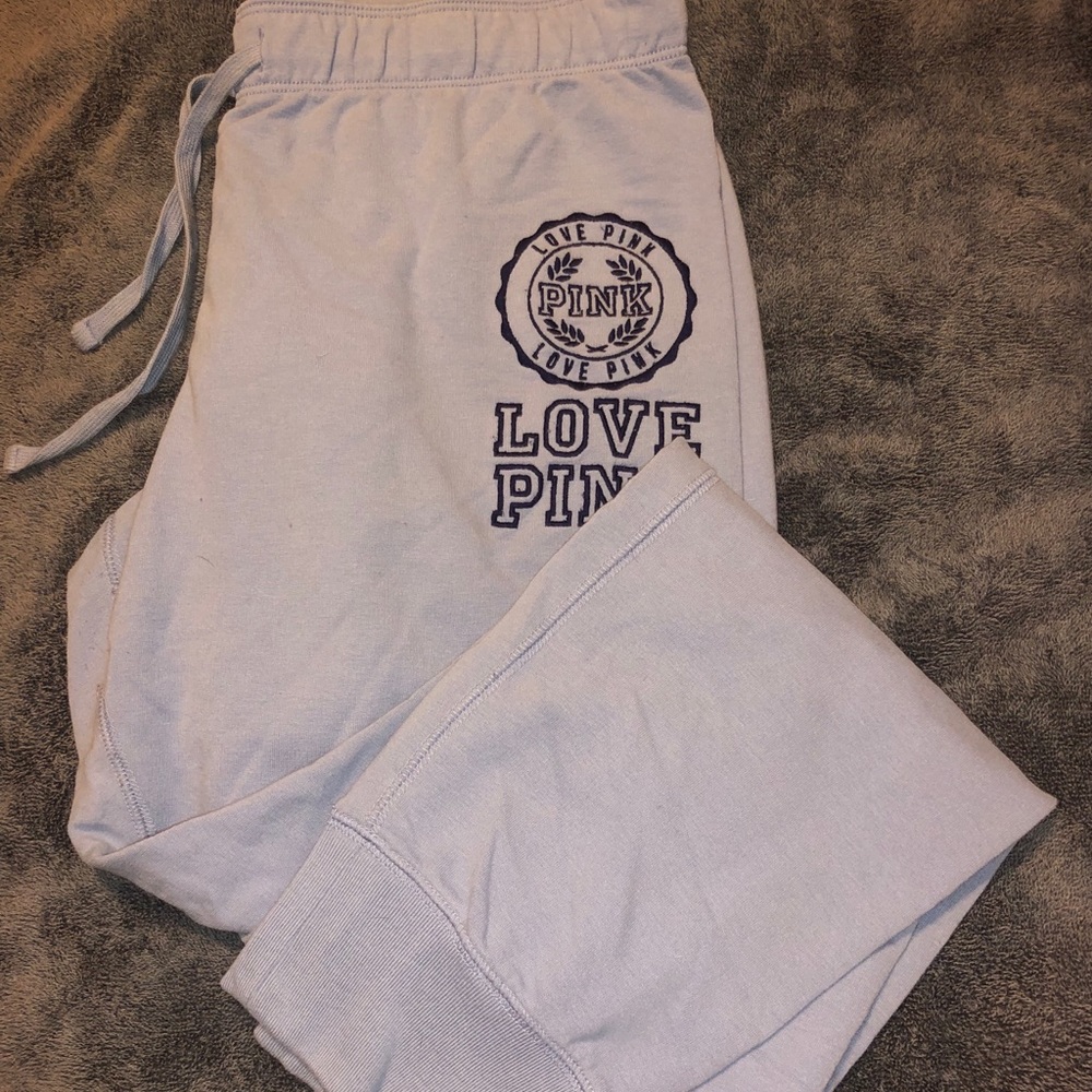 PINK blue joggers